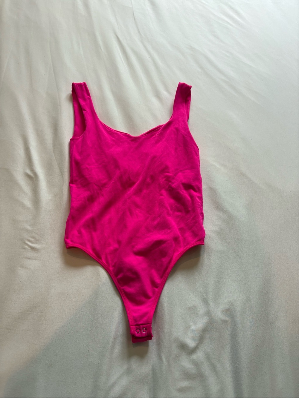 Free People Vibrant Fuchsia Scoop Bodysuit